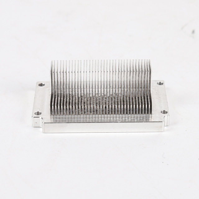 Aluminum Skived Fin Heat Sink CNC Milling Machined